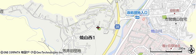 芳井田第2公園周辺の地図