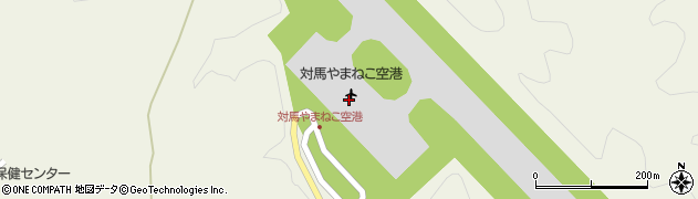 対馬空港（対馬やまねこ空港）周辺の地図