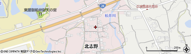 和歌山県紀の川市北志野385周辺の地図