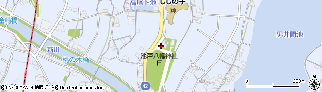池戸八幡神社周辺の地図