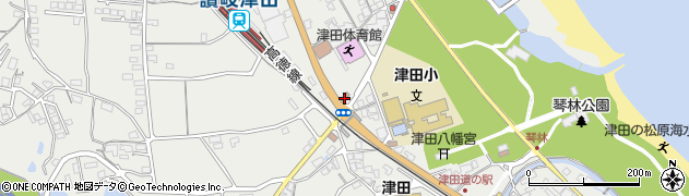 さぬき警察署津田交番周辺の地図