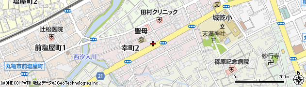 香川県丸亀市幸町周辺の地図