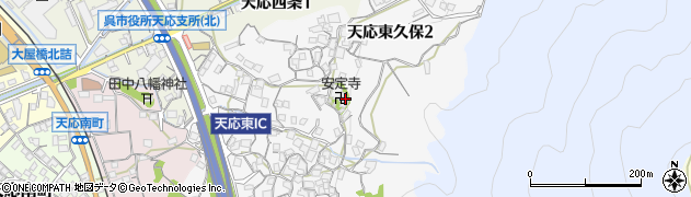広島県呉市天応東久保周辺の地図