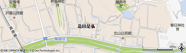 香川県さぬき市造田是弘1335周辺の地図