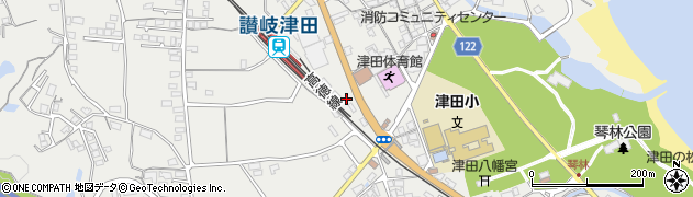 香川県さぬき市津田町津田788周辺の地図