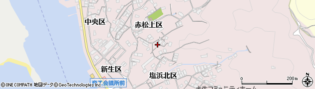 広島県尾道市因島土生町赤松上区1864周辺の地図