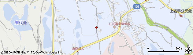 和歌山県紀の川市江川中212周辺の地図