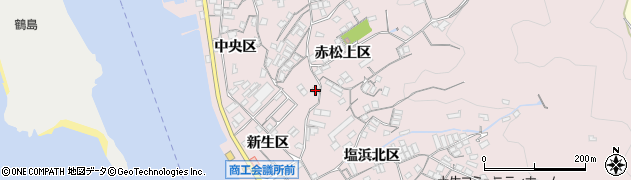 広島県尾道市因島土生町赤松上区1822周辺の地図