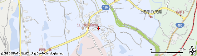 和歌山県紀の川市江川中117周辺の地図