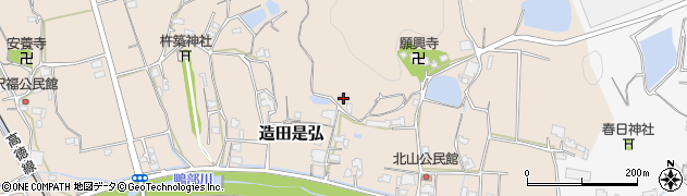 香川県さぬき市造田是弘1296周辺の地図
