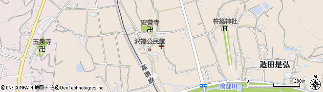 香川県さぬき市造田是弘1471周辺の地図
