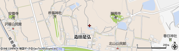香川県さぬき市造田是弘1343周辺の地図
