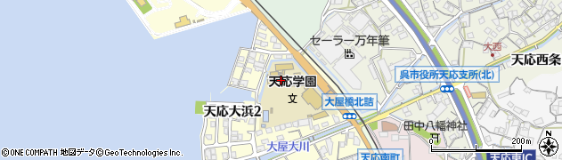 呉市立天応学園周辺の地図