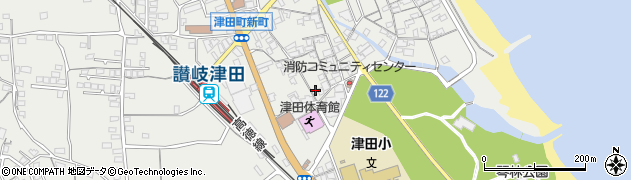 香川県さぬき市津田町津田132周辺の地図