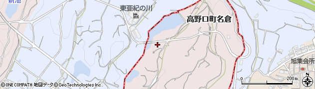 和歌山県橋本市高野口町名倉1627周辺の地図