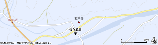 西岸寺周辺の地図