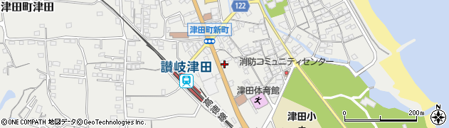 香川県さぬき市津田町津田919周辺の地図