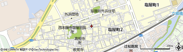 香川県丸亀市塩屋町周辺の地図