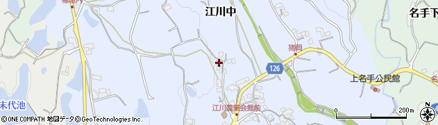 和歌山県紀の川市江川中154周辺の地図