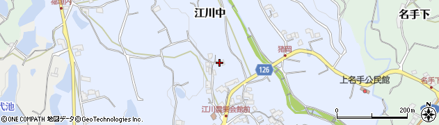 和歌山県紀の川市江川中148周辺の地図