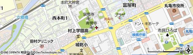 香川県丸亀市南条町周辺の地図