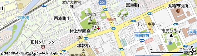 香川県丸亀市南条町周辺の地図