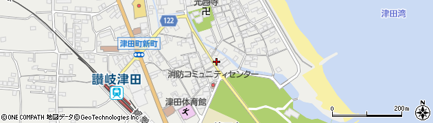 香川県さぬき市津田町津田115周辺の地図