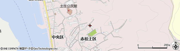 広島県尾道市因島土生町赤松上区1800周辺の地図