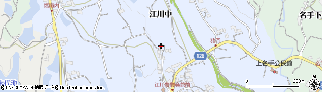 和歌山県紀の川市江川中153周辺の地図