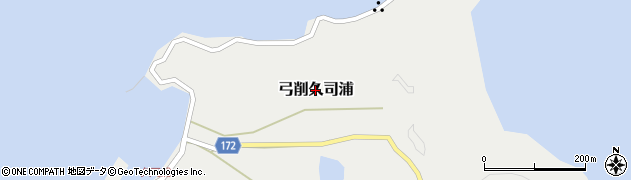 愛媛県上島町（越智郡）弓削久司浦周辺の地図