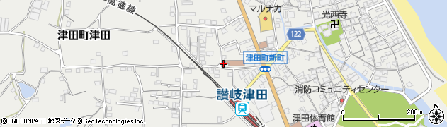 香川県さぬき市津田町津田940周辺の地図