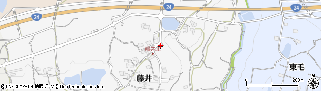 和歌山県紀の川市藤井154周辺の地図