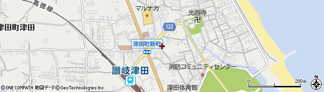 香川県さぬき市津田町津田1009周辺の地図