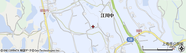 和歌山県紀の川市江川中周辺の地図