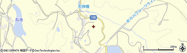 和歌山県橋本市学文路周辺の地図