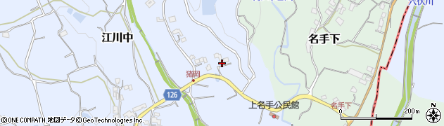 和歌山県紀の川市江川中877周辺の地図
