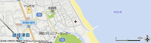 香川県さぬき市津田町津田1327周辺の地図