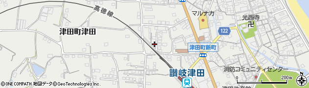 香川県さぬき市津田町津田948周辺の地図