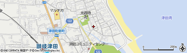 香川県さぬき市津田町津田1270周辺の地図