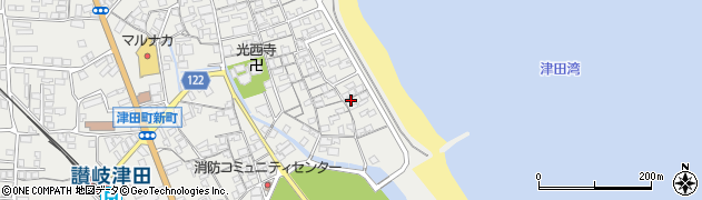 香川県さぬき市津田町津田1332周辺の地図