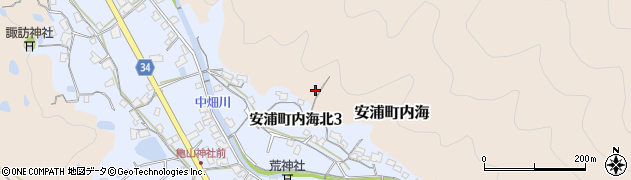 広島県呉市安浦町大字内海667周辺の地図