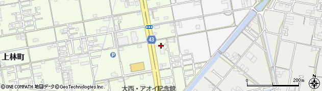 香川県高松市上林町43周辺の地図