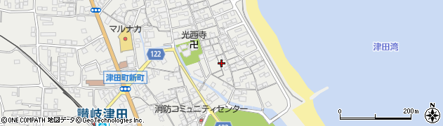 香川県さぬき市津田町津田1267周辺の地図