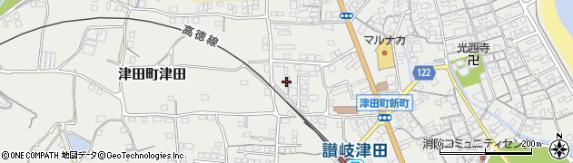 香川県さぬき市津田町津田950周辺の地図