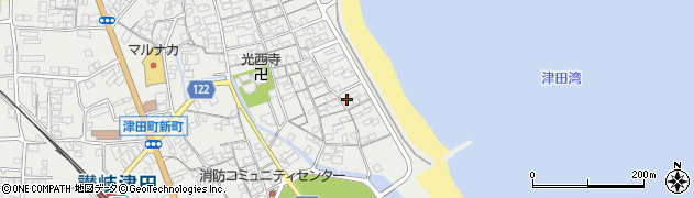 香川県さぬき市津田町津田1334周辺の地図