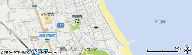 香川県さぬき市津田町津田1297周辺の地図