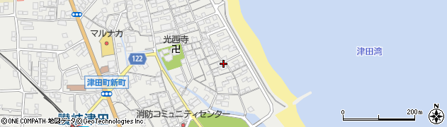 香川県さぬき市津田町津田1296周辺の地図