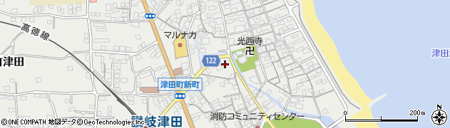 香川県さぬき市津田町津田1015周辺の地図