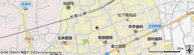 和歌山県伊都郡かつらぎ町笠田東周辺の地図
