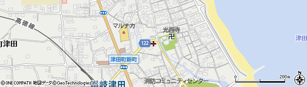 香川県さぬき市津田町津田1016周辺の地図